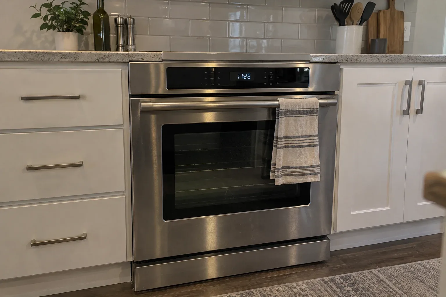 Built-in oven in a Garland kitchen